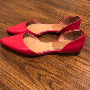 J. Jill red D’Orsay flats, 9.5